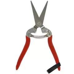 Harvest-Bunch Cutter, Straight Stainless Steel Serrated Blade
