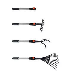 Cultivator and Rake Garden Multi Tool Bundle