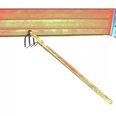 3-Tooth Hoe with Wood Handle 47-Inch