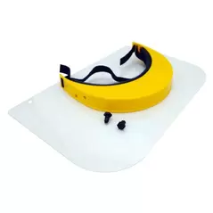 Protective Face Shield with Removable Clear Screen
