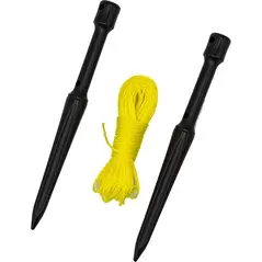 Planting Line Stake Holder Set And 50-Foot Nylon Cord