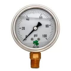 Glycerin Liquid Filled Pressure Gauge - 100 PSI