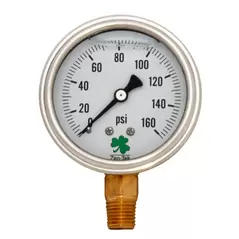 Glycerin Liquid Filled Pressure Gauge - 160 PSI
