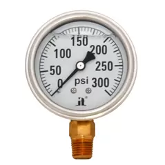 Glycerin Liquid Filled Pressure Gauge - 300 PSI