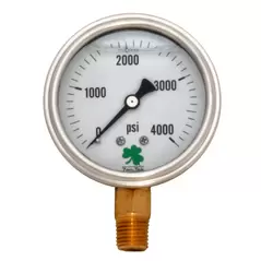 Glycerin Liquid Filled Pressure Gauge - 4000 PSI