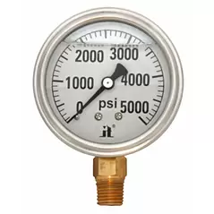Glycerin Liquid Filled Pressure Gauge - 5000 PSI