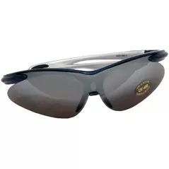 Curved Safety Glasses with UV Coating Blue Frame