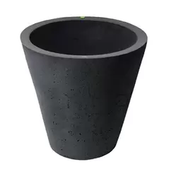 Algreen 16" Crete Self Water Planter Black