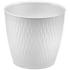 Deroma 9.9" Ariel Pot Premium Plastic White