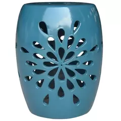 MCarr 19" Tall Starburst Stool Peacock