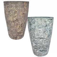 MCarr 12PC Tall Round Pltr Plt Mixed Colors
