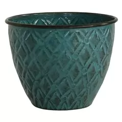 Robert Allen 5" Diamond Planter Seafoam