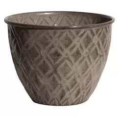 Robert Allen 5" Diamond Planter Greige