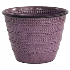 Robert Allen 6" Cobblestone Planter Plum