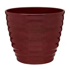 Southern Patio 14" Beehive Planter Red Splatter