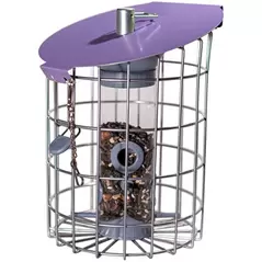WSP Nuttery Roundhaus Seed Feeder Aubergine