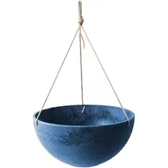 Algreen 14" Acerra Hanging Basket Blue Marble