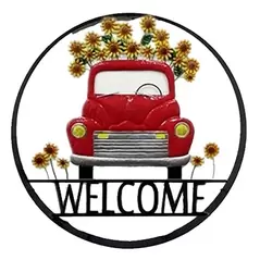 DDI 29in Red Truck Welcome Wheel