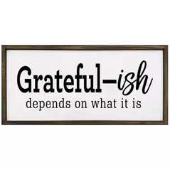 DDI 36in x 17.25in Wooden Grateful-ISH Sign