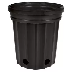 HC Dillen Elite 300 Nursery Pot, Blow Molded, Trade 1 Gallon, Black, 65 per Bundle, 168 Bundles per Pallet, 6.5in x 7.00in, 3.00 Quart, 1Gallon