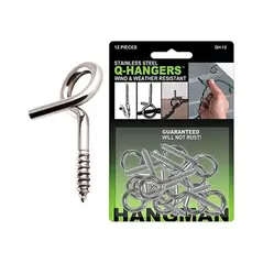 Hangman Silver Q-Hanger 12Pk
