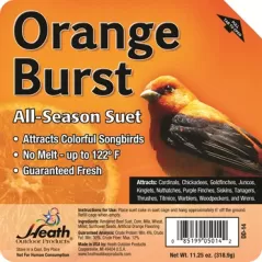 Heath 11.25oz Orange Burst All-Season High Energy Suet Cake