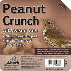 Heath 11oz Peanut Crunch All-Season High Energy Suet Cake