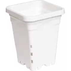 HDF White Pot Square 5"x5"