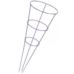 Midwest Wire Works 42" Heavy Duty Starbrite Purple 3 Ring 3 Leg