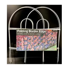 Oregon Wire Folding Border Edging-18" X 10', White
