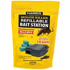 Harris 10pk Mouse Bars w/ Refill Station