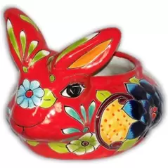 Talavera 11" Rabbit Planter