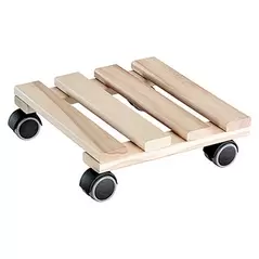 Wagner WPC Small Square Wooden Pallet Plant Caddy
