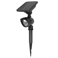 Moonrays Solar Black Plastic Spotlight