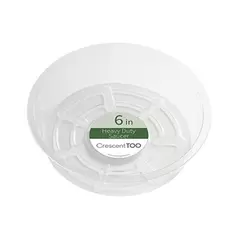 Crescent 6" Heavy Duty Clear Saucer