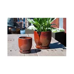 Verandah 7" Oxide Maui Orchid Pot