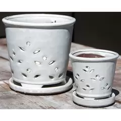 Verandah 7.5" Wsp Hilo Orchid Pot