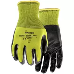 Watson Gloves 6pk Stealth Light Artillery Large Hi-Vis Yellow