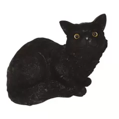 MCarr Cat Sitting Down Meowing Black