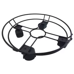 Wagner WPC 11.8 Diam Round Wire Caddy Black