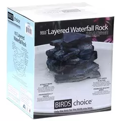 Birds Choice Plug In Bird Bath Waterfall Rock