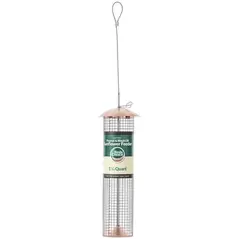 Birds Choice Medium Mesh Hanging Copper Tube Feeder for Shelled Peanuts & Black Oil Sunflower Seed