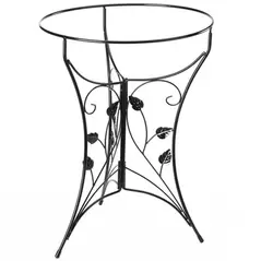 Birds Choice Metal Bird Bath Stand with Legs Ivy Leaf