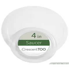 Crescent 4" Saucer Clear