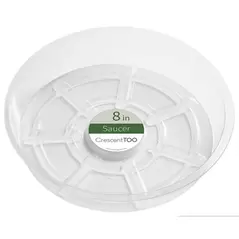 Crescent 8" Saucer Clear