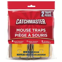 Catchmaster 2pk Wooden Mouse Snap Trap