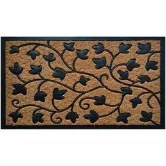 DHTG 24"x36" Ivy Design Rubber Backed Coir Outdoor Doormat