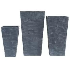 MCarr 3pc Liconfiber Tall Taper Set Gray