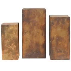 MCarr 3pc Liconfiber Tall Pedestal Set Rust