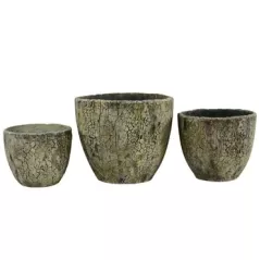 MCarr 3PC Liconfiber Bark Pltr Set Taupe Bark